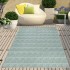 Dekoratif Konsept Texture Pamuk Dokuma Kaymaz Taban Halı