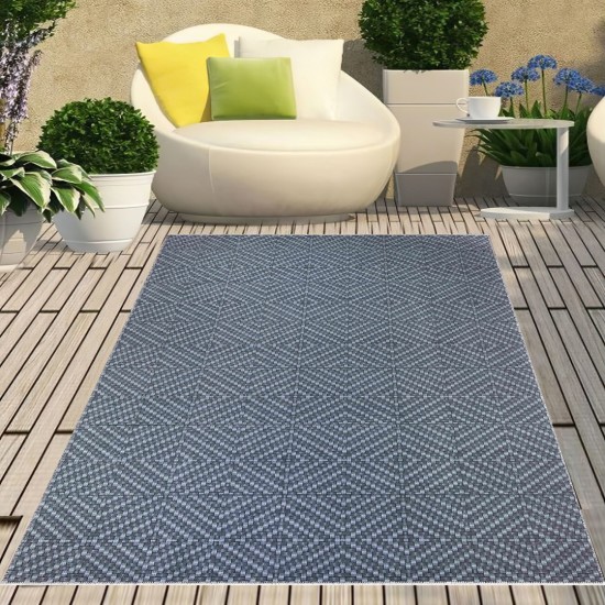 Dekoratif Konsept Texture Pamuk Dokuma Kaymaz Taban Halı