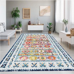 Rose Collection Pamuk Dokuma Kaymaz Taban Salon Halısı