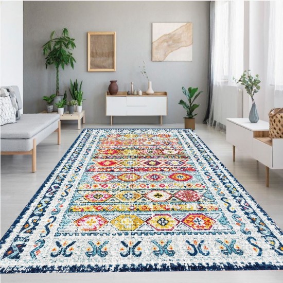 Rose Collection Pamuk Dokuma Kaymaz Taban Salon Halısı