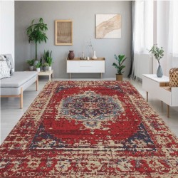 Rose Collection Pamuk Dokuma Kaymaz Taban Salon Halısı
