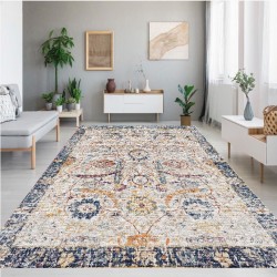 Rose-2 Collection Pamuk Dokuma Kaymaz Taban Salon Halısı