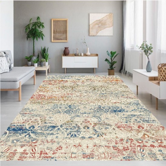 Rose Collection Pamuk Dokuma Kaymaz Taban Salon Halısı