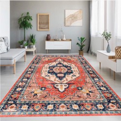 Rose Collection Pamuk Dokuma Kaymaz Taban Salon Halısı