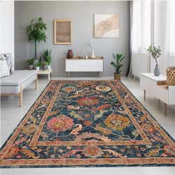 Rose Collection Pamuk Dokuma Kaymaz Taban Salon Halısı