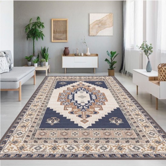 Rose Collection Pamuk Dokuma Kaymaz Taban Salon Halısı